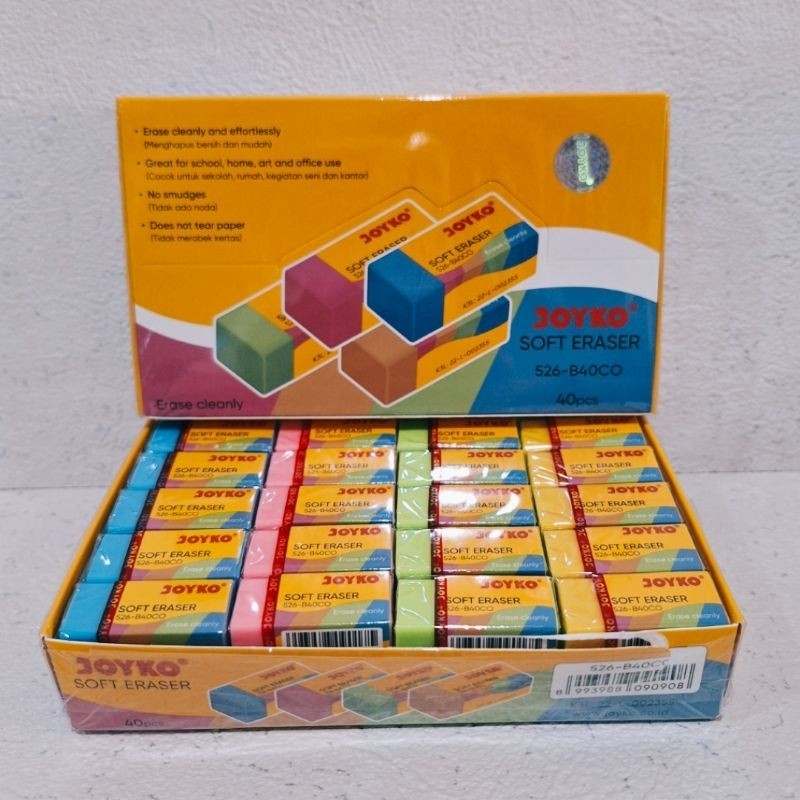 

Pengghapus mini JOYKO 526-B40 CO warna warni/ satuan