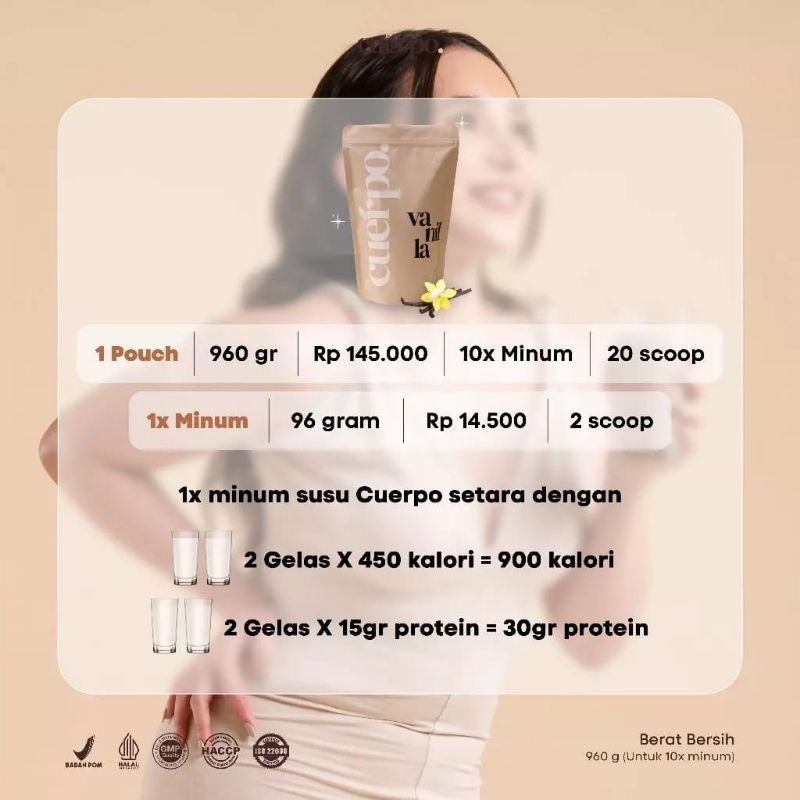 

Cuerpo Sisi Tinggi Kalori & Protein BPOM Rasa Coklat PASTIORI