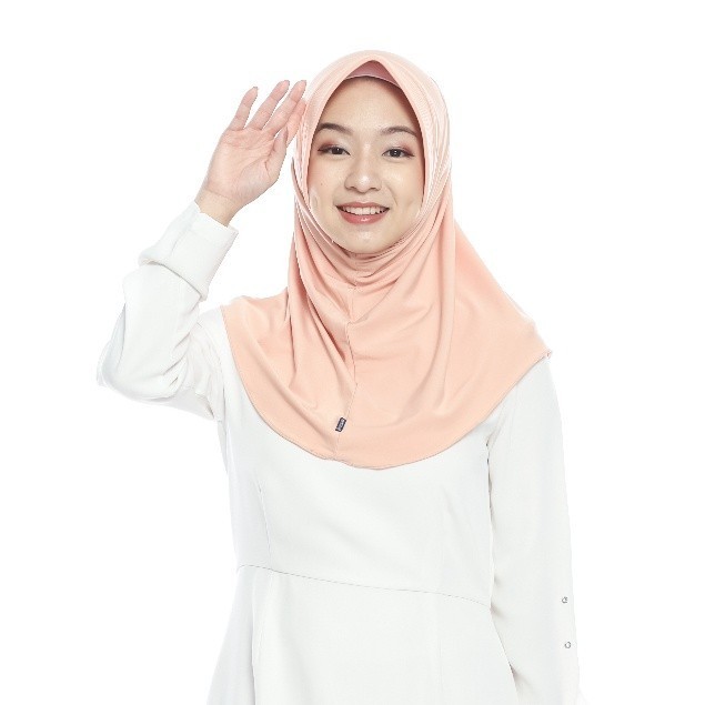 JILBAB BERGO HAMIDAH UKURAN S ORIGINAL / JILBAB INSTAN PREMIUM / JILBAB DAILY / JILBAB SPORT - Cream