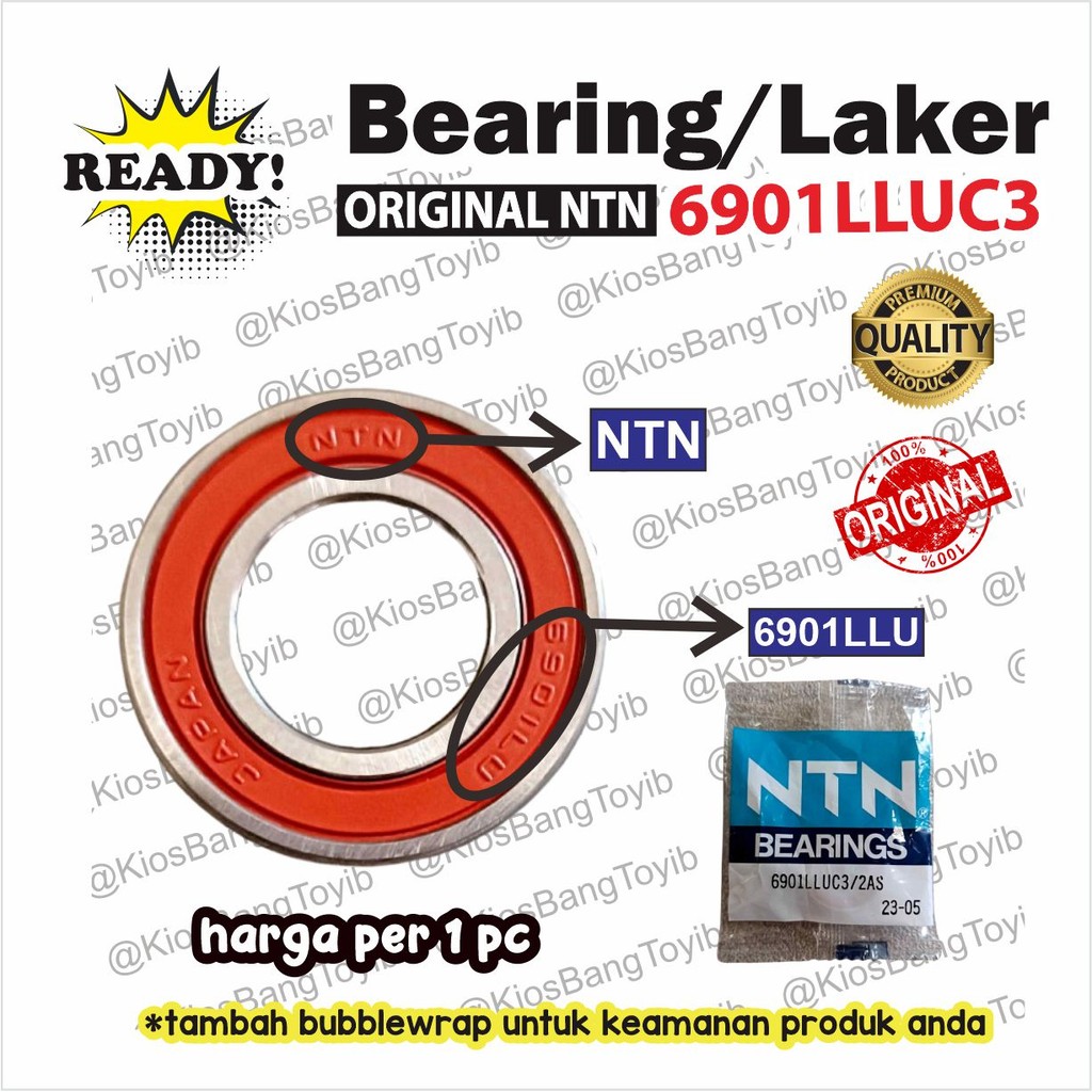 Bearing / Laker / Laher Bosh Arm Vixion Old New NVA NVL 6901 LLU C3 (ORIGINAL NTN)