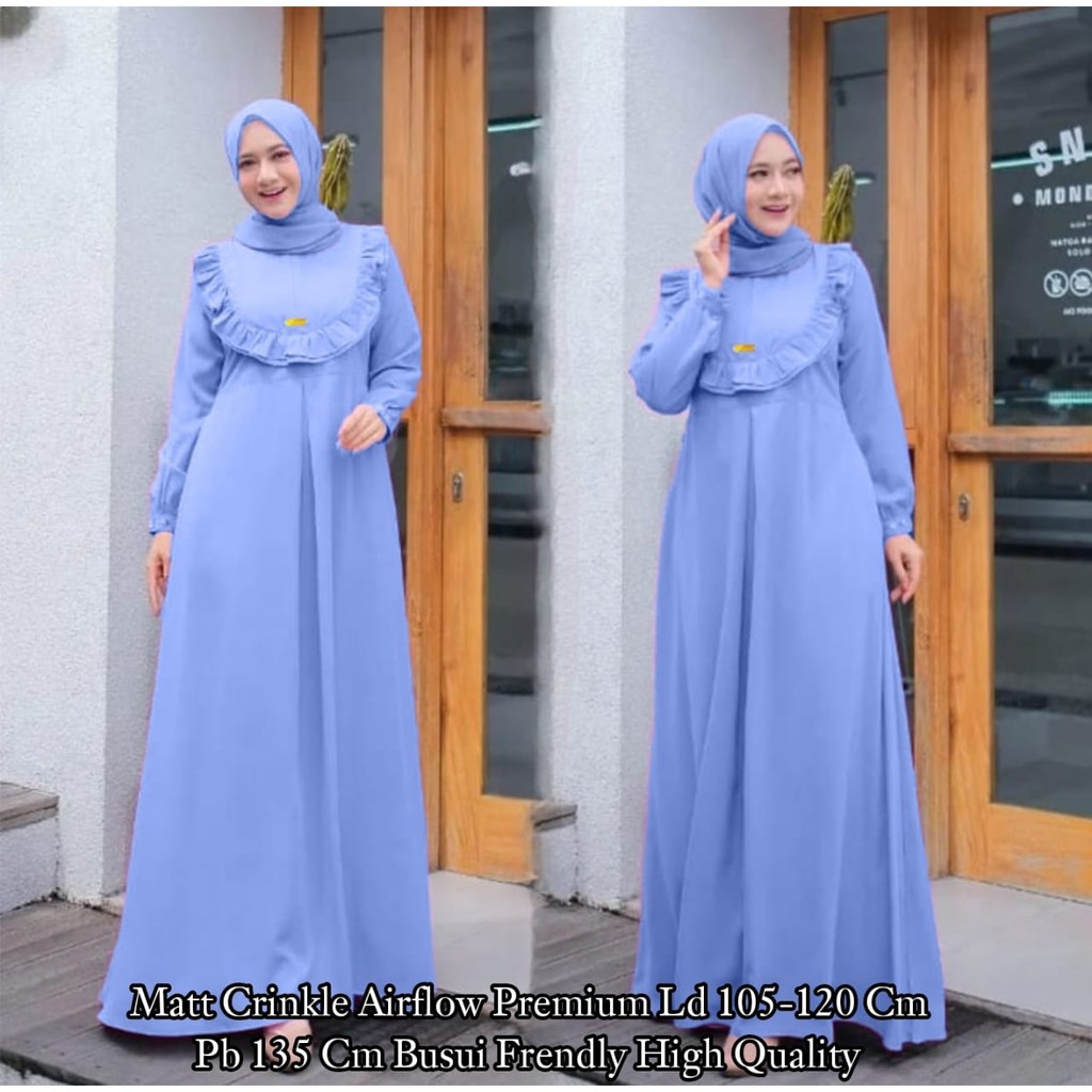 BISA COD - GAMIS CRINKLE JUMBO XXXL LD 130 - GAMIS LEBARAN 2025 VIRAL