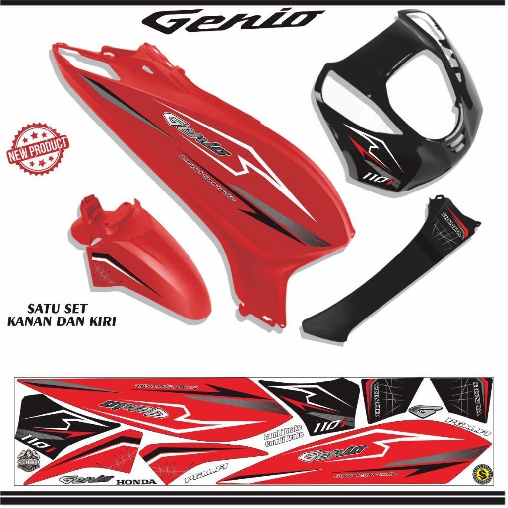 STRIPING GENIO / STIKER MOTIF KEREN GENIO STRIPING MOTOR