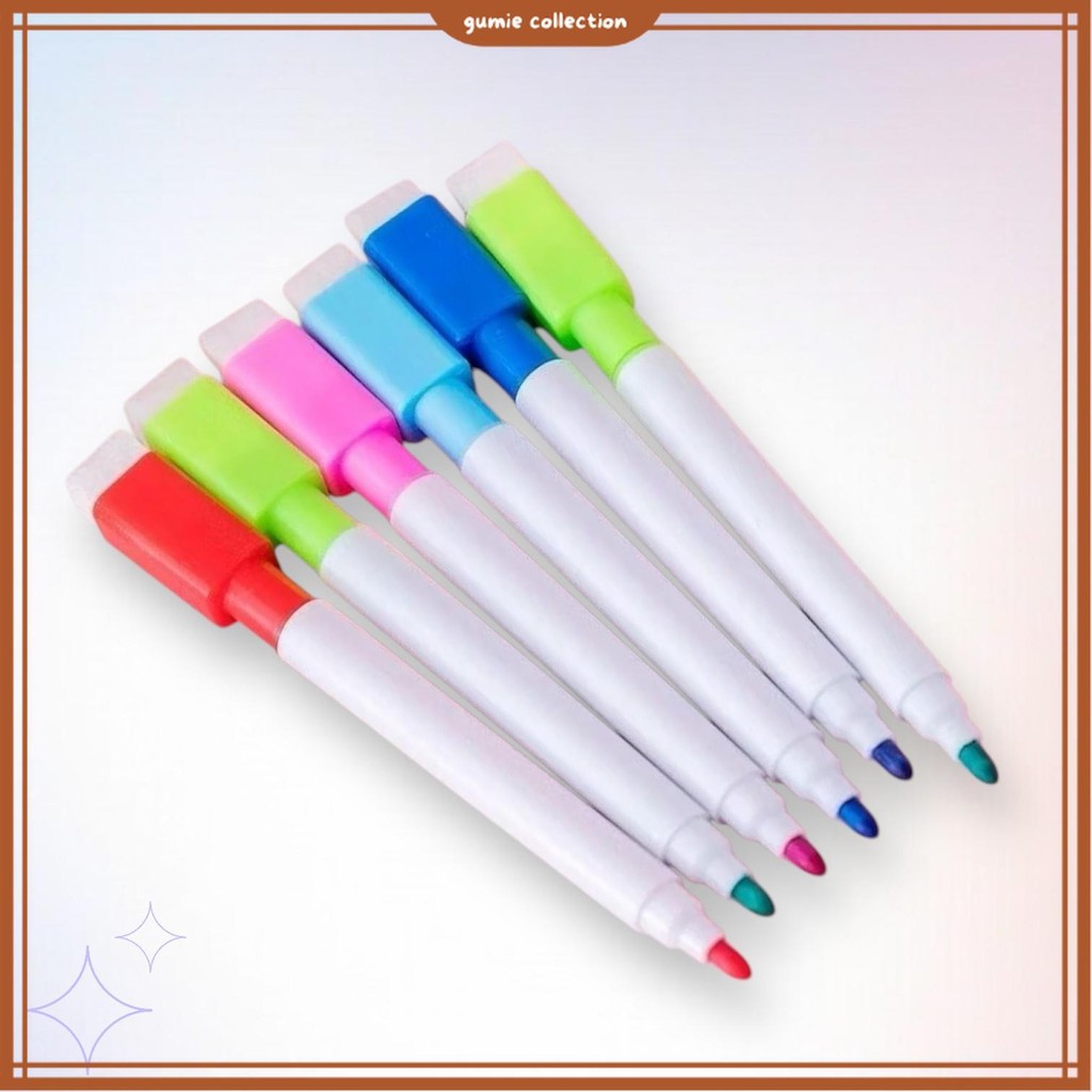 

GC - (FREE POUCH) SPIDOL WIPE & CLEAN 8PCS / SPIDOL PAPAN TULIS / SPIDOL WHITEBOARD MARKER