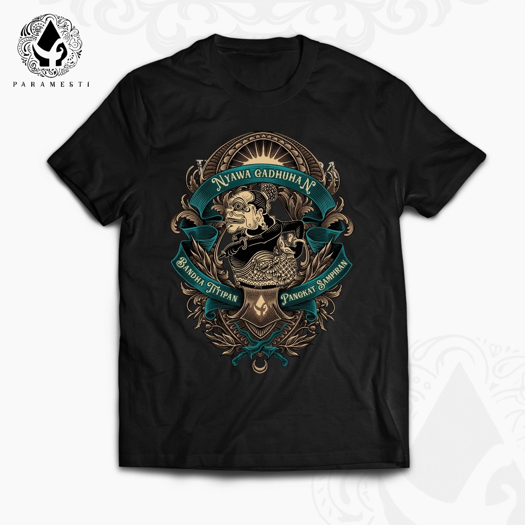 Parameesti Tshirts Kaos Jawa bagong  Budaya Wayang Distro Pria Bigsize Jumbo XXL 3XL 4XL bahan cotto