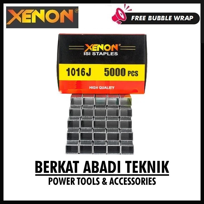 

XENON 1016J Isi Staples Mesin Paku Tembak U Mata Air Nailer Nail Gun Angin Stapler Jok Motor 1016 J