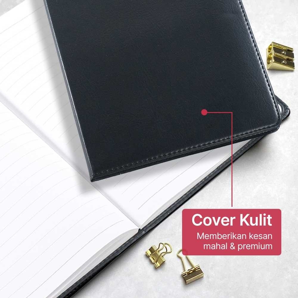 

QNSHP Deli Buku Catatan Harian Notebook Diary Cover Kulit 80 Halaman
