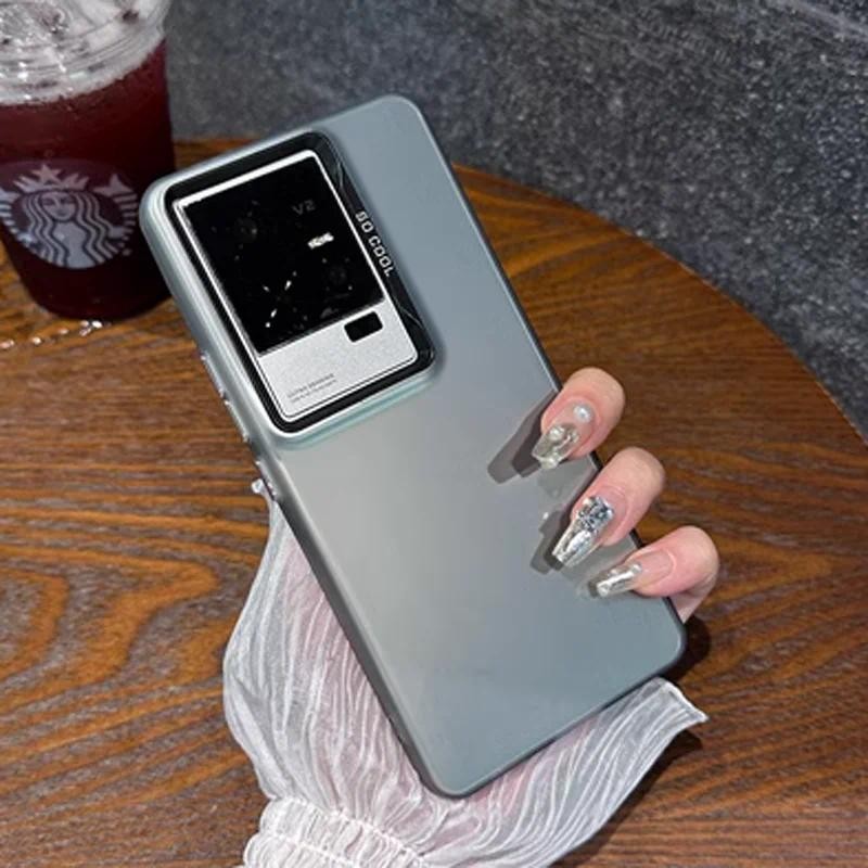 For vivo iQOO 11 vivo iQOO 11s vivo iQOO11 Pro Phone Case Frosted Anti-Slippery Metal Film Simplicit
