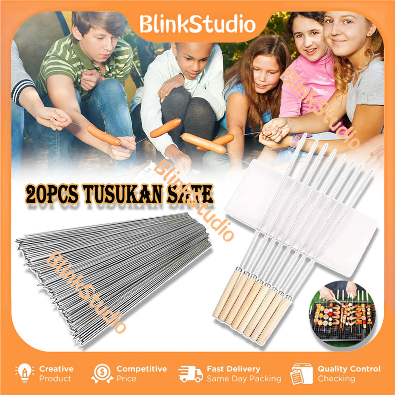 Alat Tusuk Sate Besi Stainless/Tusuk Sate Stainless