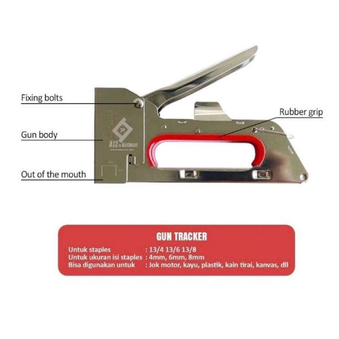 

SP4 Staples Gun Hekter Tembak Jok Kayu Triplek Spanduk Tacker R-23 Ergonomic