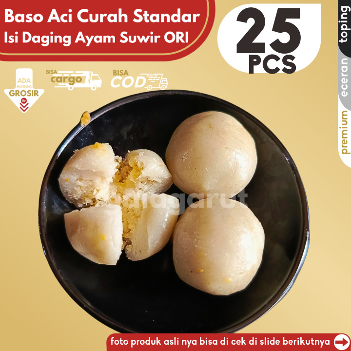 

Baso Aci CILOK STANDAR 25pcs PENTOL ISI AYAM SUWIR ORI by Gaiagarut