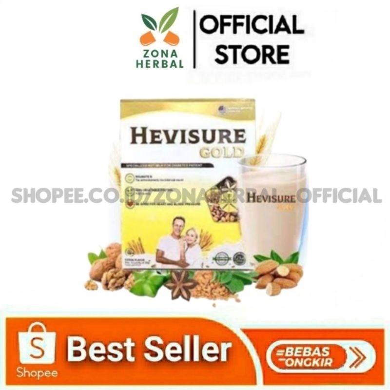 

HEVISURE GOLD SUSU PENDERITA DIABETES 1 box isi 12 sachet A1