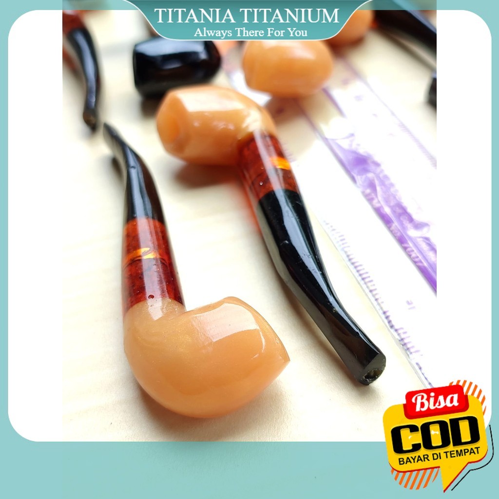 TITANIA BISA COD. Pipa Cangklong Ginseng Popeye - Cangklong dengan Filter Ginseng bentuk Pipa Coangk