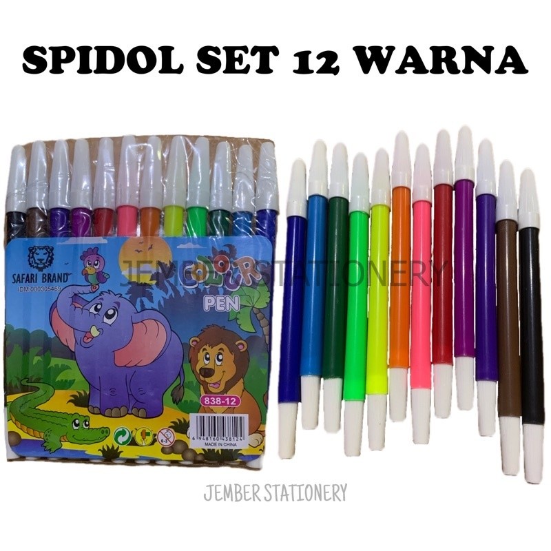 

Spidol Set Murah / Spidol 12 Warna Murah