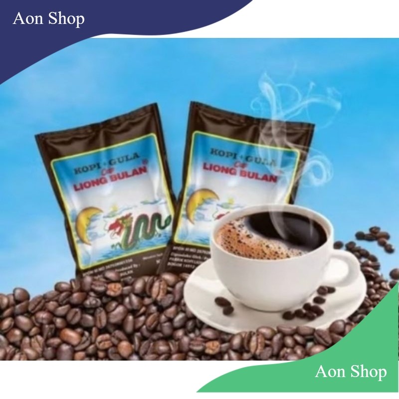 

[AS] Kopi Cap Liong Bulan (Kopi + Gula) 1 Sachet @28gr Khas Bogor