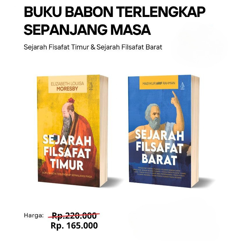 Paket Buku Sejarah Filsafat Barat dan Timur