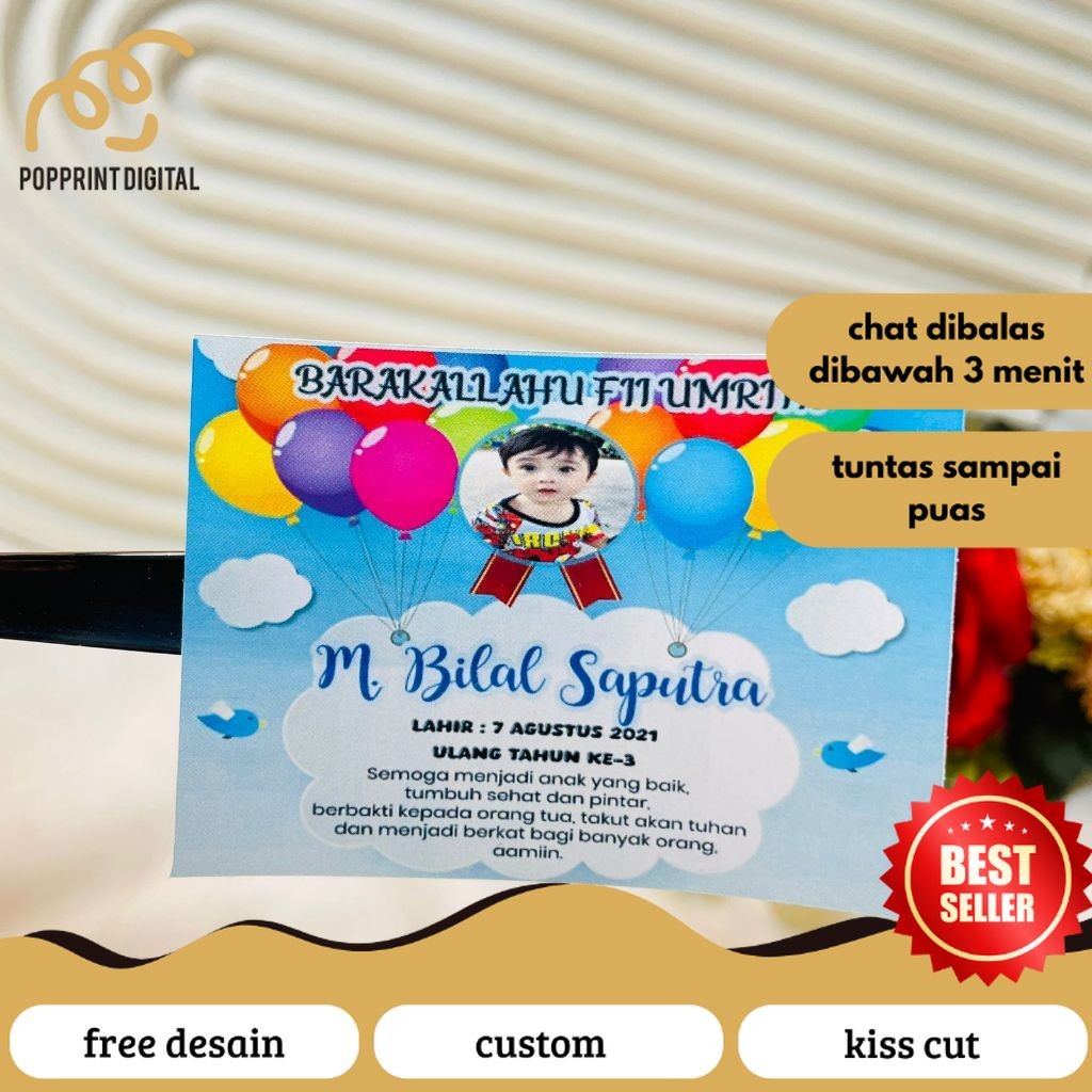 

PopPrints Cetak Sticker Ulang Tahun Anak Free Desain Stiker Label Ulang Taun Undangan Custom