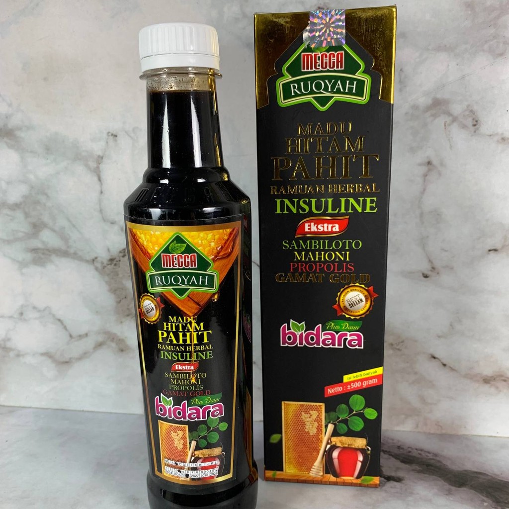 

MADU HITAM PAHIT BIDARA 500GR / MADU HITAM MECCA / MADU PROPOLIS BIDARA