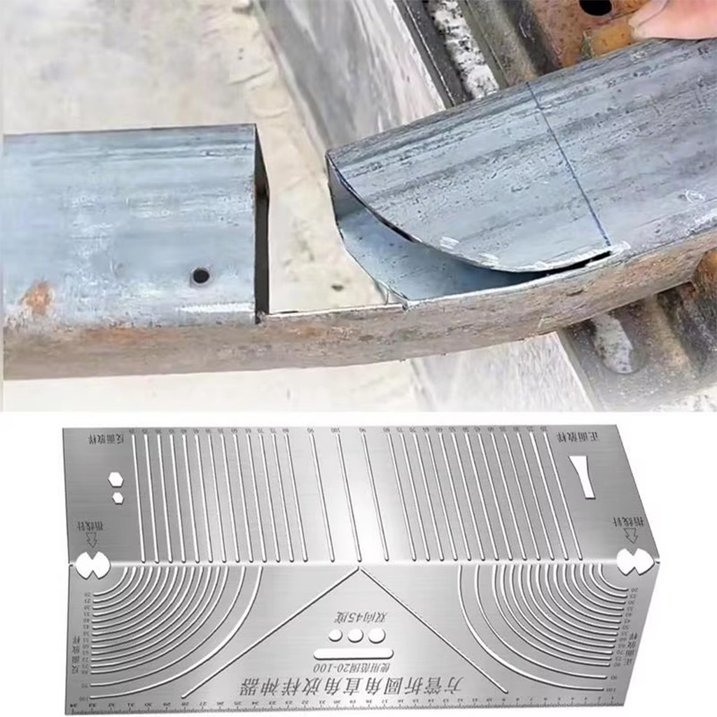 

[S/M]Penggaris teknik 3D Multifungsi Sudut Siku 90 Derajat Ruler Measuring Tool Mark Line Woodworking