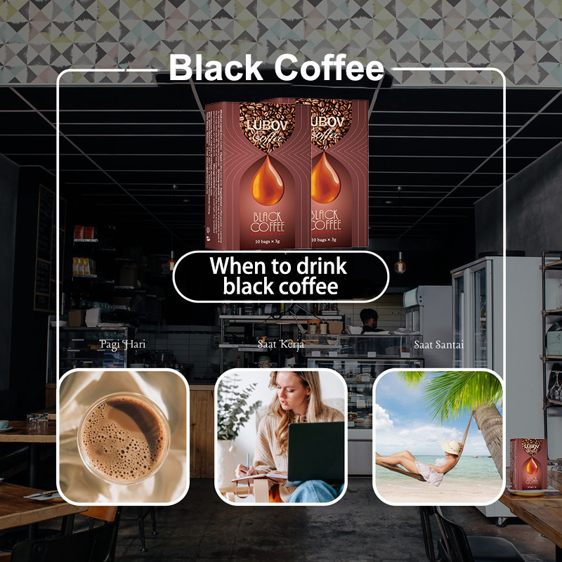 

NG 30g of Malaysia - brewed Lubov Three - in - One Instant Black Coffee: Perfect for Hotel and