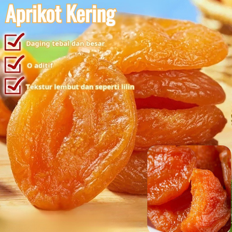 

[Premium Dried Fruits/Organik] Dried Apricot 250 Gram Cemilan Sehat/Dried Apricot/0 aditif