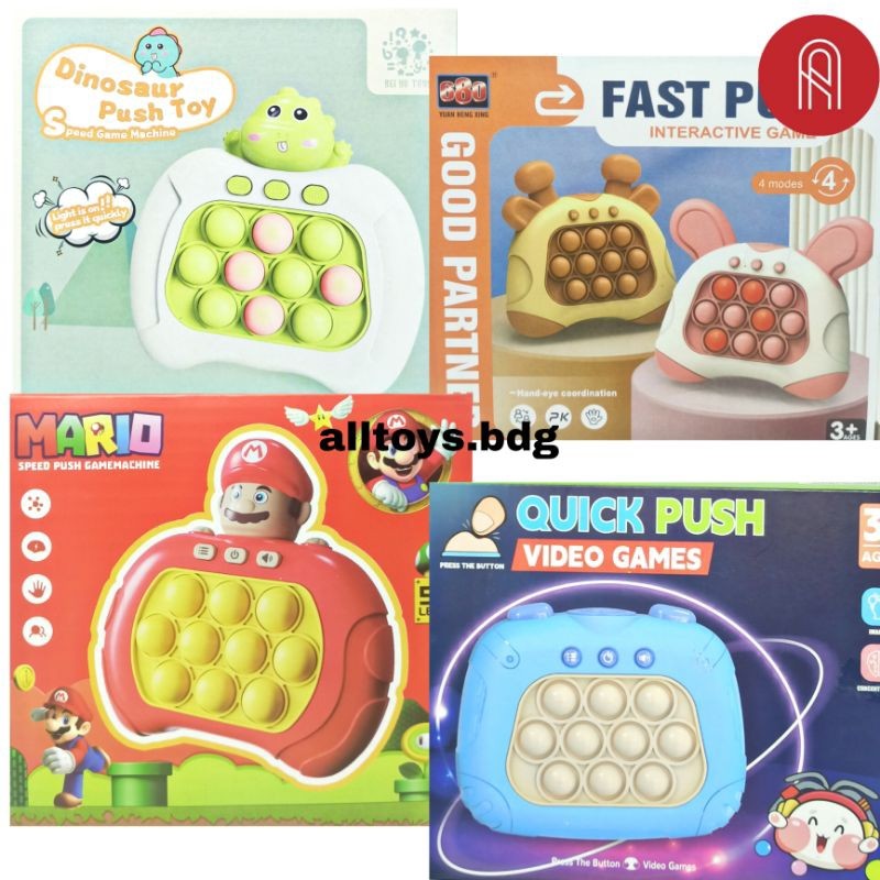 mainan anak Pop It Quick Push Video Games / mainan edukasi / PopIt