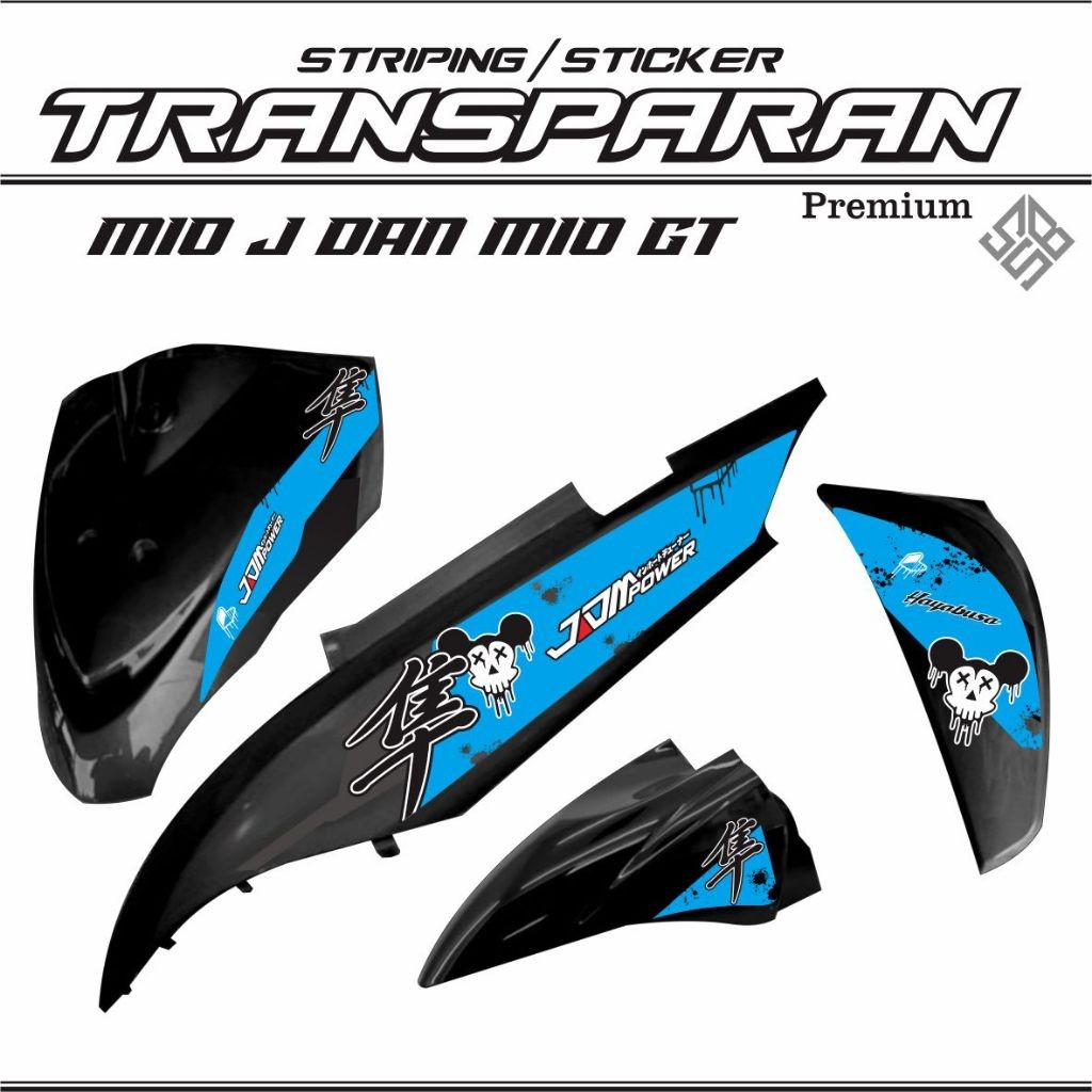 STIKER KEREN STIKER MOTOR MIO J/ MIO GT STICKER transparan STRIPING MIO J setiker variasi TRANSPARAN