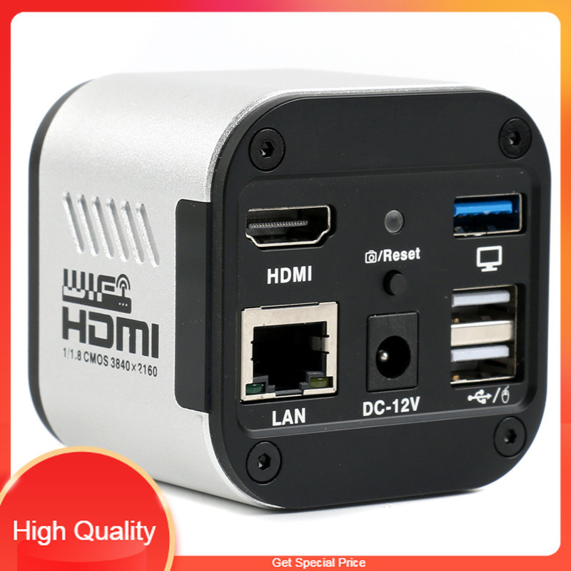 THE BEST 4K 1080P UHD LAN WIFI6 USB2.0 USB3.0 Video Microscope Camera Measurement Sony IMX334 For Ph