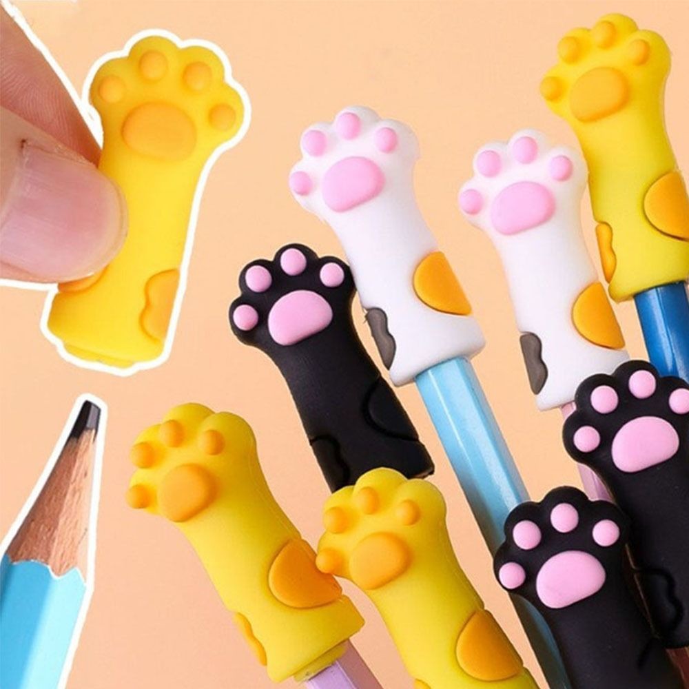 

Cap Cartoon Pencil Cover Soft Silicone Protective Cover Pen Cap Can Be Used As Pencil Extender School Student Office Supplies