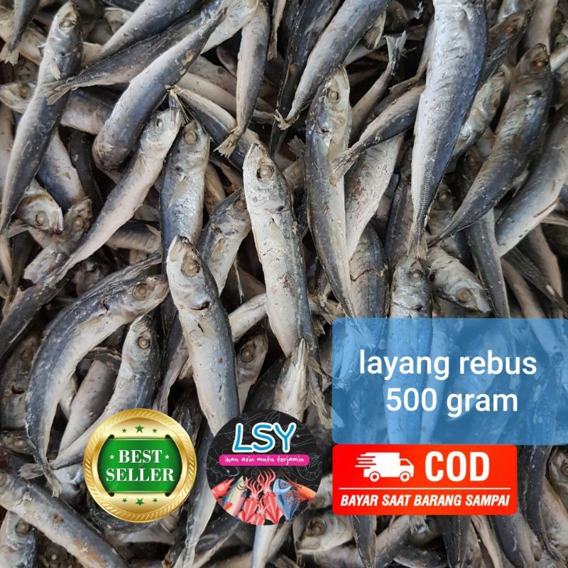 

TERLARIS Ikan Asin Layang Rebus Super 500 Gram Gurih