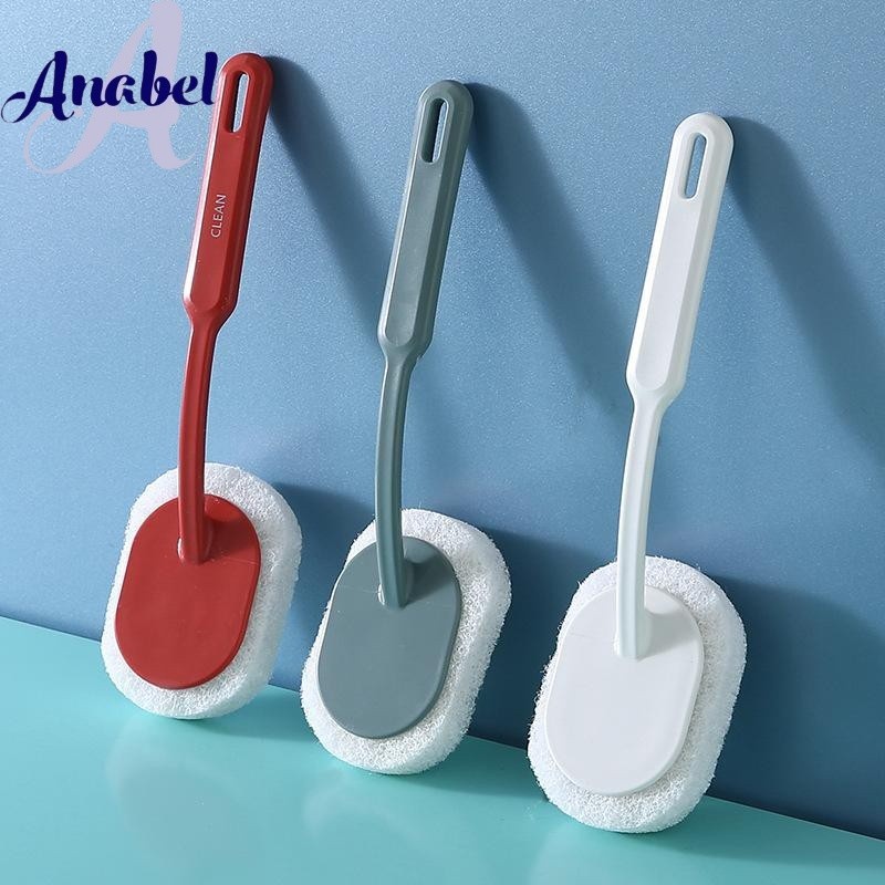 MS Sikat WC Sikat Kamar Mandi Serbaguna Spons Sabut Lonjong Plus Tangkai 1NB95