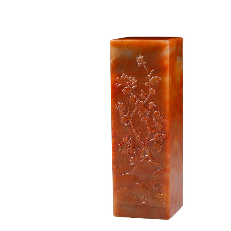 

Shoushan Stone Blank Seals Stamp Carving Name Seal Plum Orchid Bamboo Chrysanthemum Seal Engraving Practice Stamp Seal Material