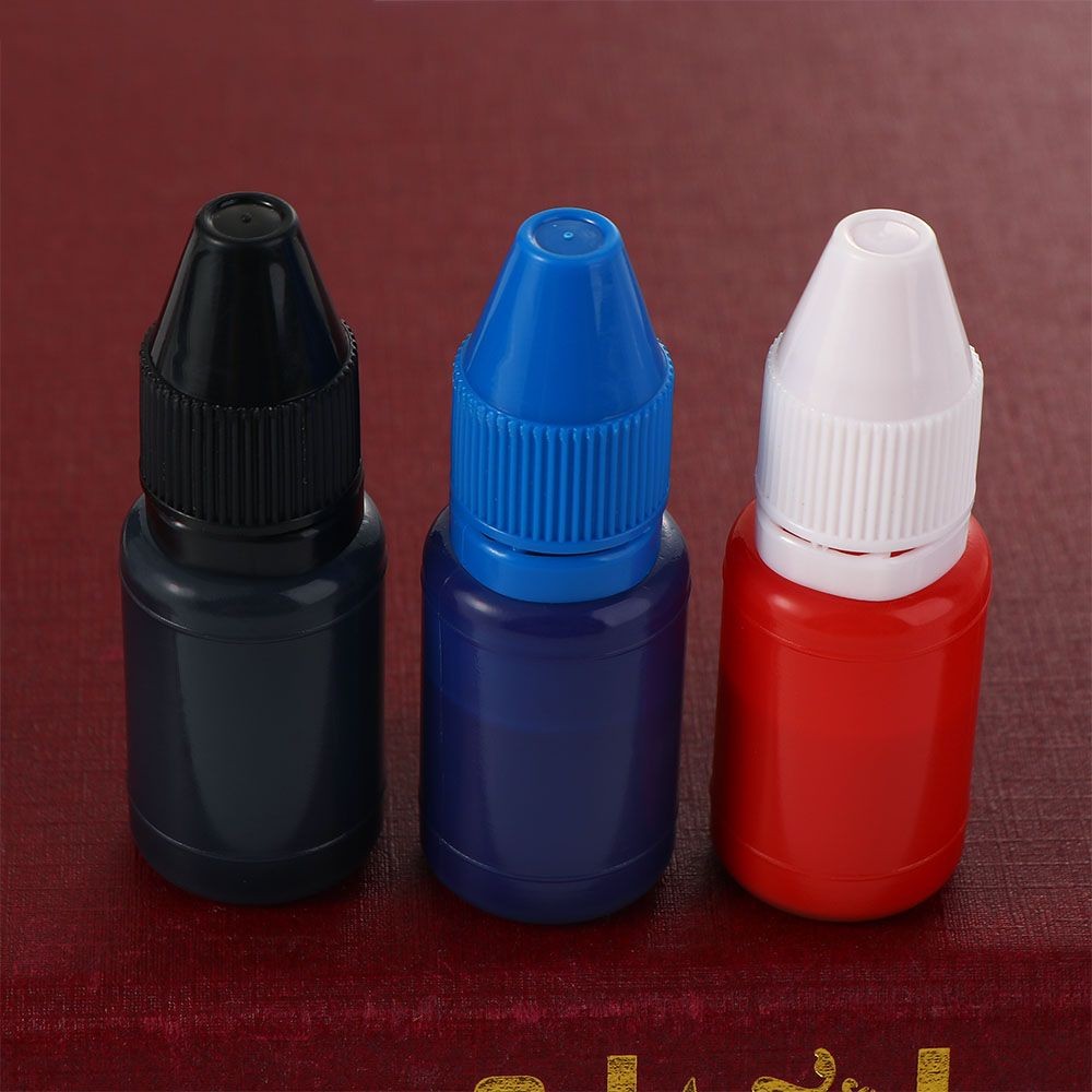 

DIY Craft School Supplies Black Blue Photosensitive Make Seal Flash Refill Ink 10ml Seal Stamp Oil Inkpad