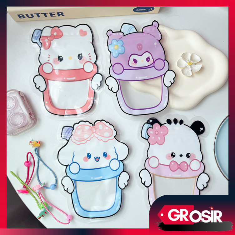 

Grosir - 6441 Pouch Travel Portable / Plastik Goodie Bag Anak / Tempat Penyimpanan Aksesoris Lucu / Plastik Ziplock Motif Karakter