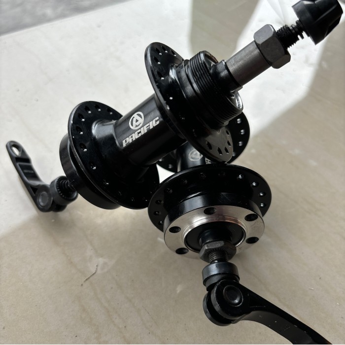 NEW Hub 36 hole discbrake alloy pacific sepeda lipat minion mtb federa - Hitam