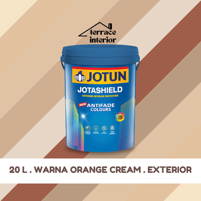 Cat Tembok Jotashield Antifade Exterior Jotun warna Orange Cream 20 L
