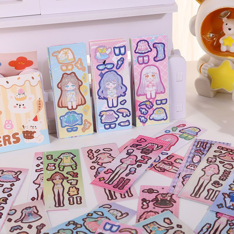 

Princess Dress Up Sticker Doll Stiker DIY Mainan Ganti Baju BP Paperdoll Cute Cartoon Decoration