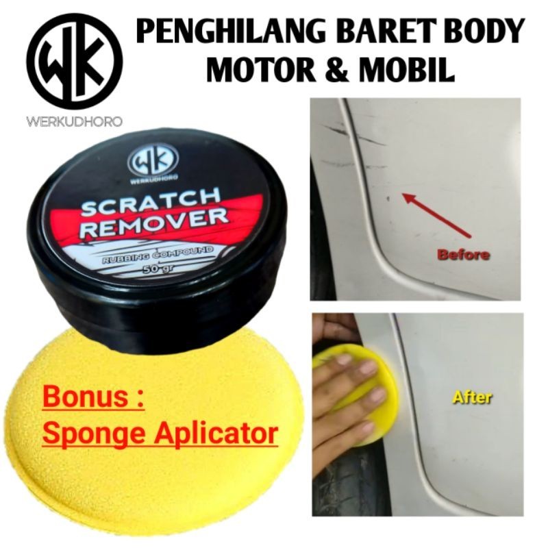 Werkudhoro Rubbing Compound / Penghilang baret body mobil / Penghilang Noda body Cat / Pengkilap Mob