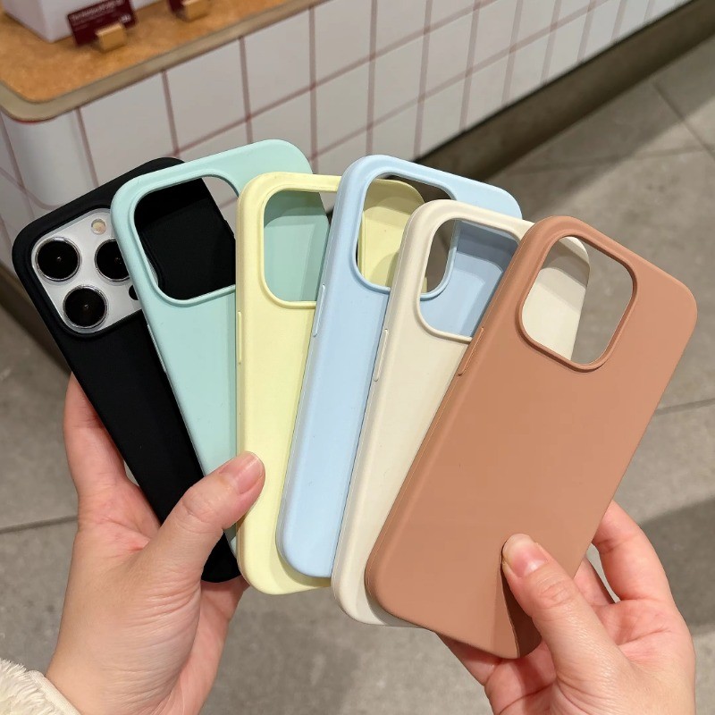 Luxury Liquid Silicone Phone Case For iPhone 16 15 14 13 12 11 Pro Max Magnetic Shockproof TPU Cover