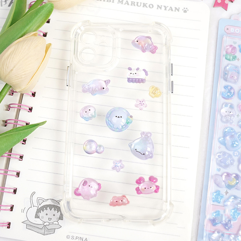 

3D Relief Stickers DIY Diary Stationery Sticker Decor Kawaii Animal Decorative Scrapbook Stickers Phone Book Aesthetic Art