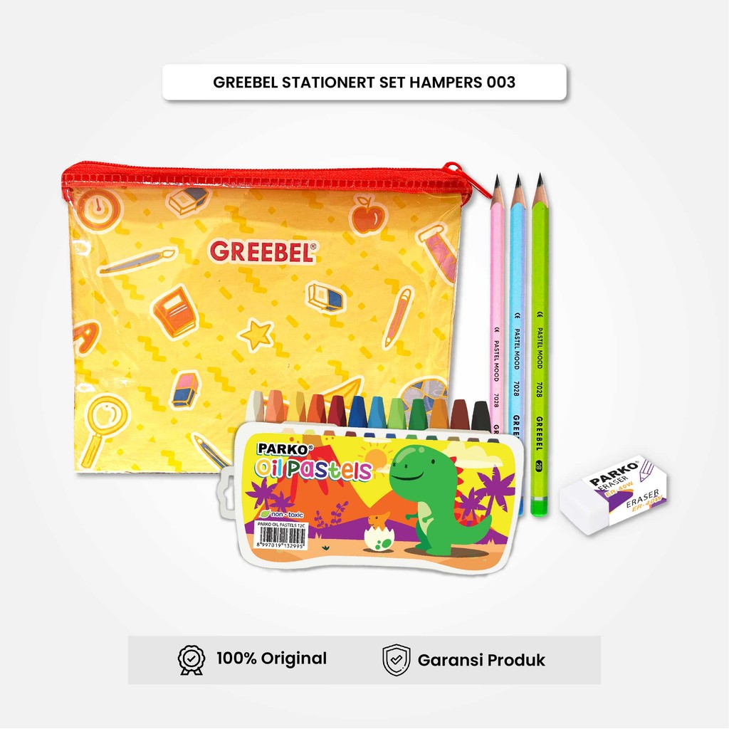 

Stationery Set Greebel Hampers 003/ Hadiah Untuk Anak / Hadiah Lomba / Bingkisan