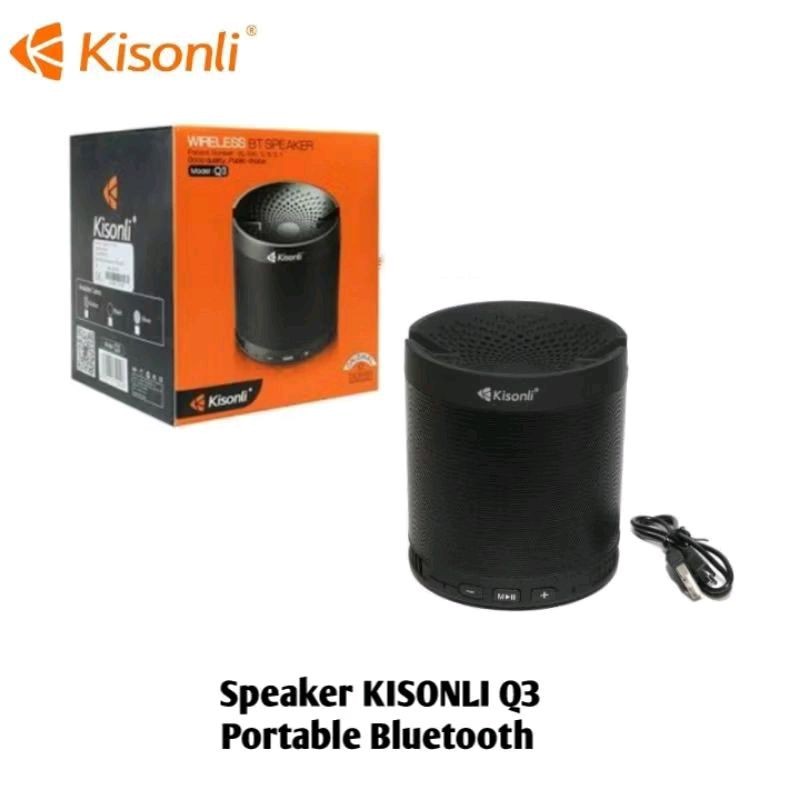 Speaker Kisonli Q3 Portable Bluetooth Wireless Bt Speaker Bluetooth Kisonli Q3