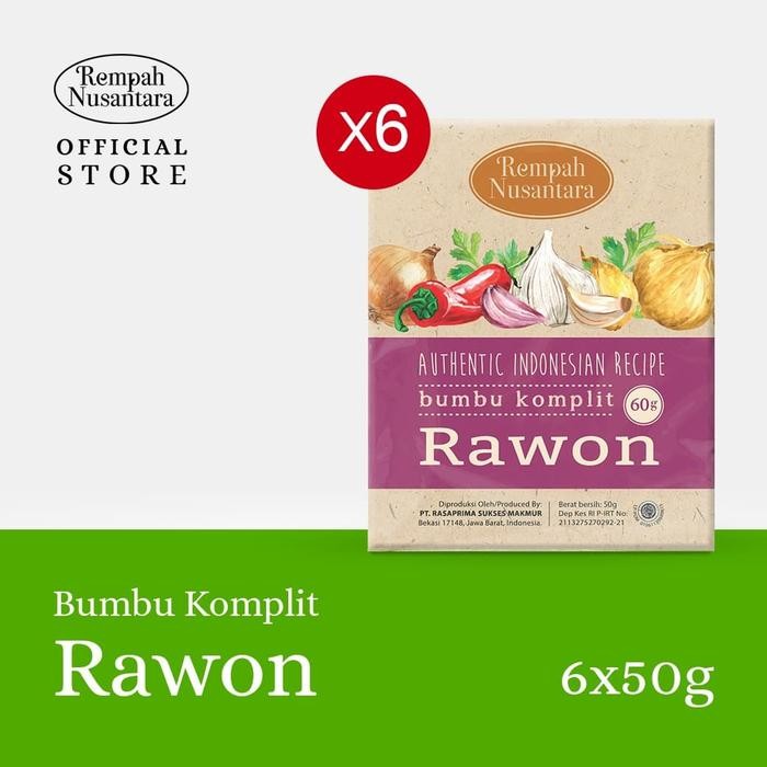 

[Promo]New BUMBU RAWON REMPAH NUSANTARA 60 GR 1 PACK ( 6 PCS)