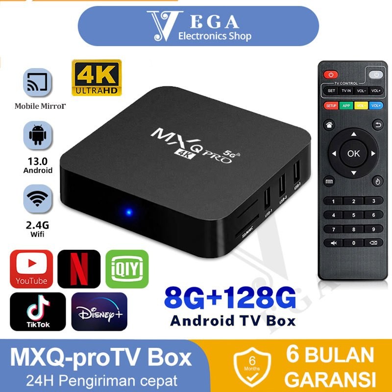 Android tv box  MXQ pro 4K -5G  tv Box Android 13.0os RAM 8GB ROM 128GB STB 4K Smart Tv Box