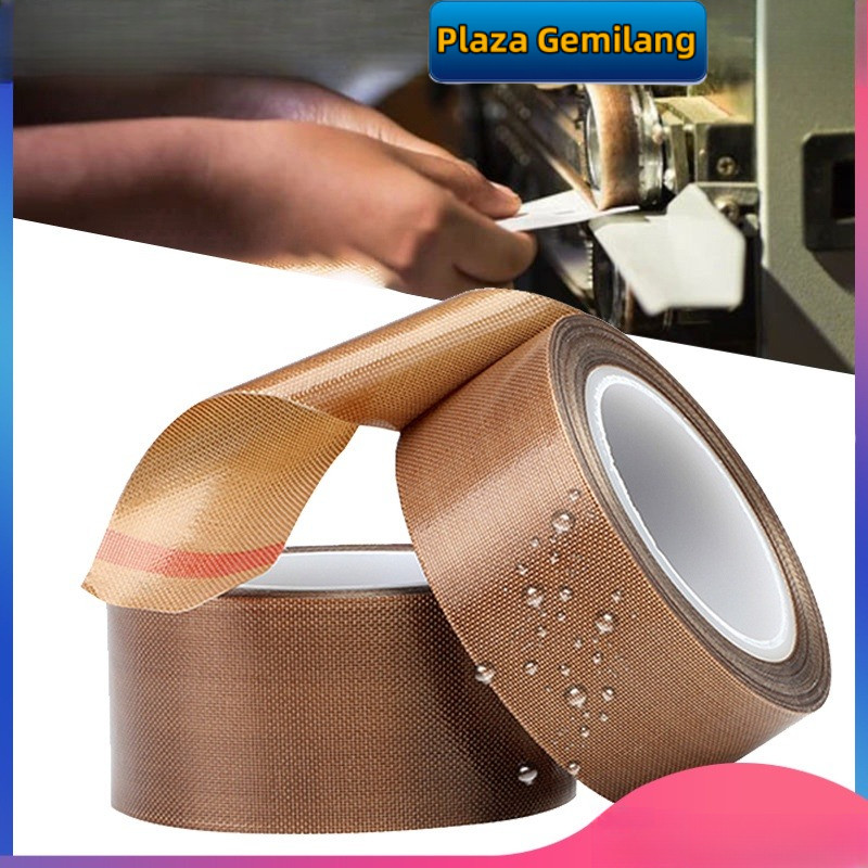 Teflon Tape/Selotip Teflon Ptfe Tahan Panas/Teflon Heat Tape/Pita Teflon Ptfe Anti Lengket