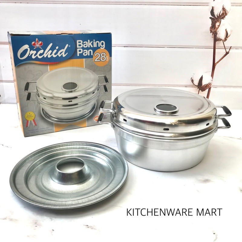 JAKLUIS_SHOP Baking Pan Orchid /Panci Pemanggang Kue Bolu/BAKING PAN ORCHID 24/28CM