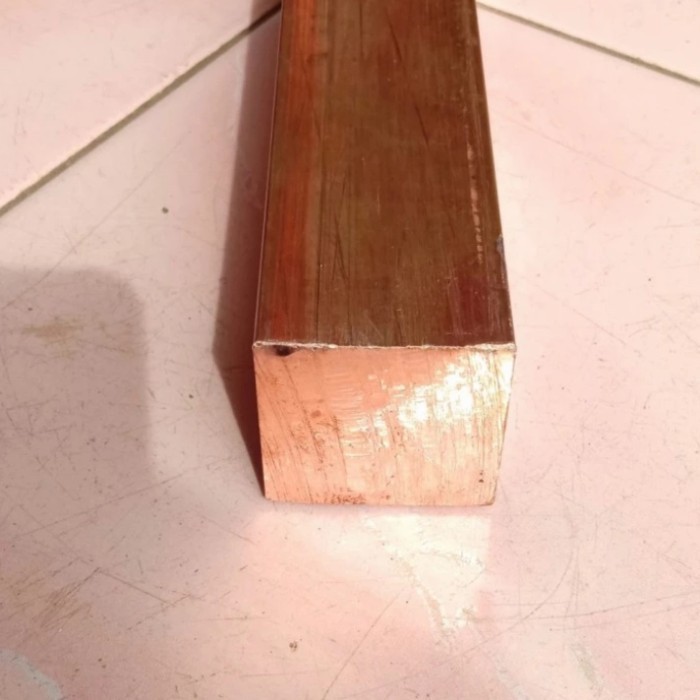 As Tembaga kotak 15mm x 15mm x 500mm- tembaga batangan 15mm