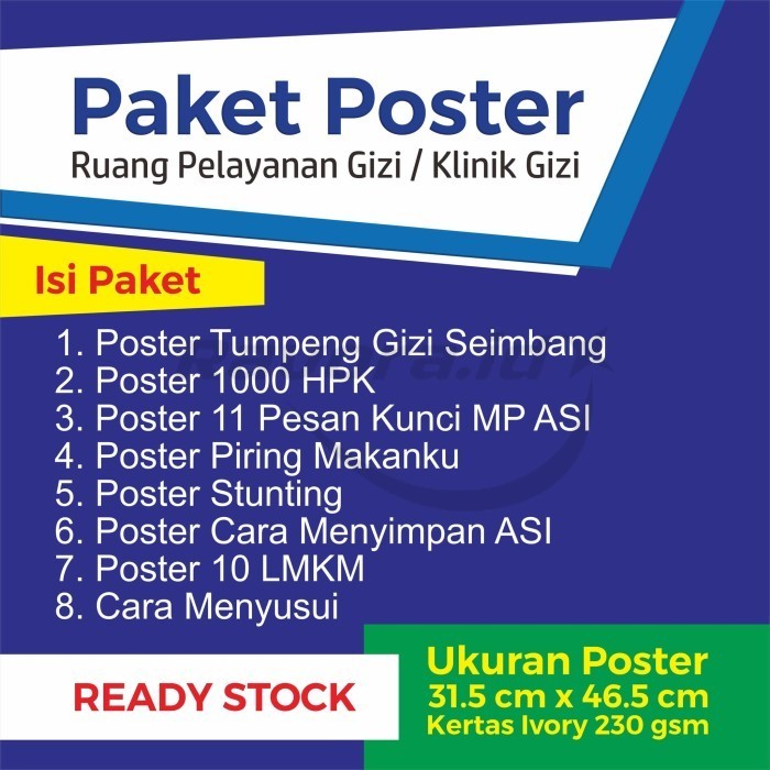 

Paket Poster untuk Ruang Konsultasi Gizi