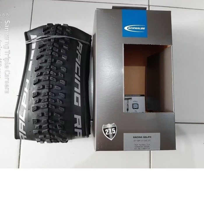 BAN LUAR SCHWALBE RACING RALPH 27.5 x 2.25 Addix Folding Tubeless Ready TLR Sepeda MTB
