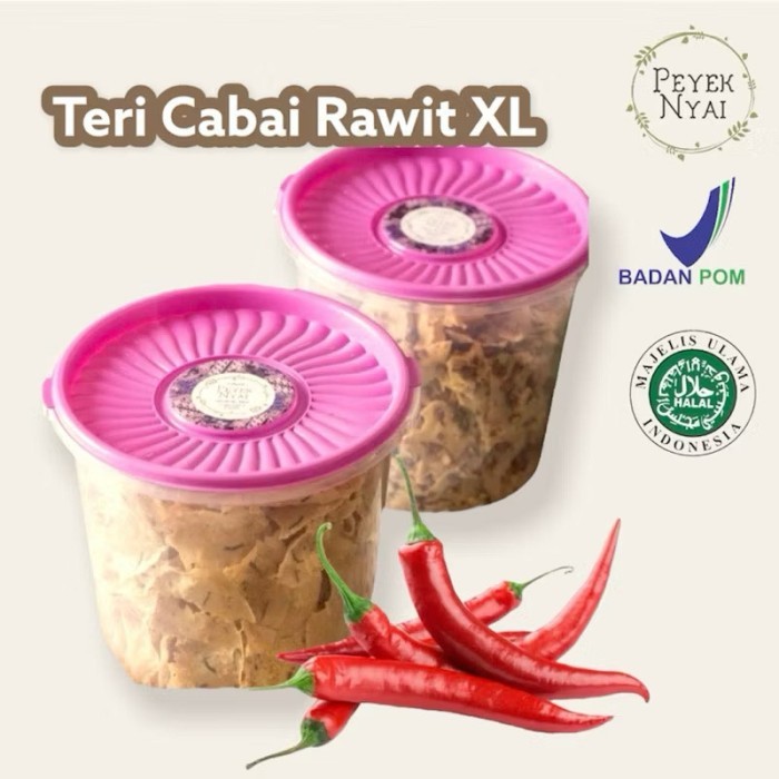 

JAMIN MURAH !!!Rempeyek Peyek Nyai Teri Cabai Rawit (XL) - Biasa(BISA LANGSUNG ORDER)