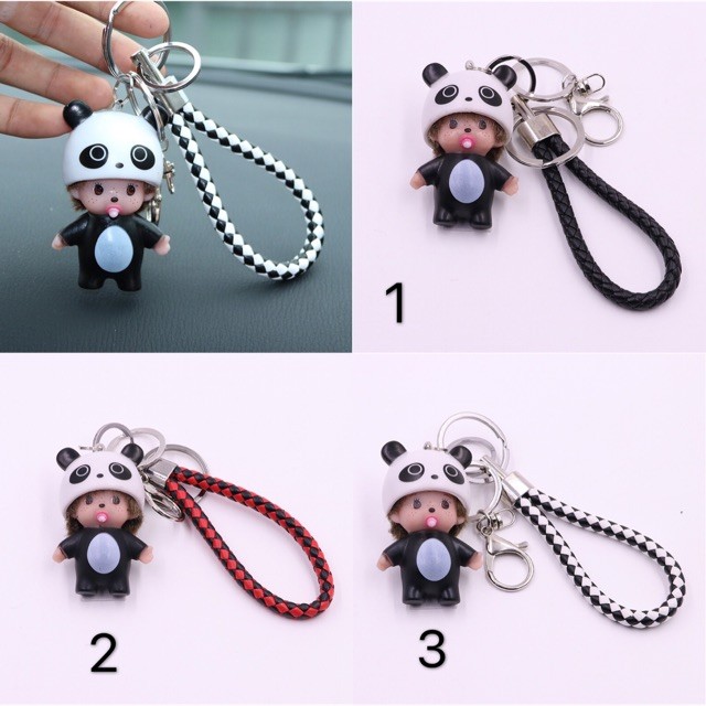 DOMOR_SHOP Gantungan tas kunci mobil monchichi bineka monchichi kunci gantungan Gantungan tas/kunci 